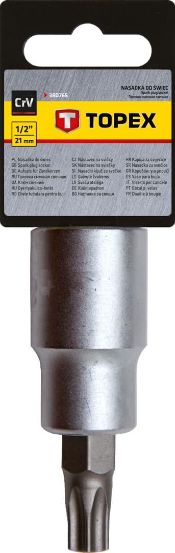 TOPEX Torx nasadni ključ, 1/2", T30 x 60 mm 3