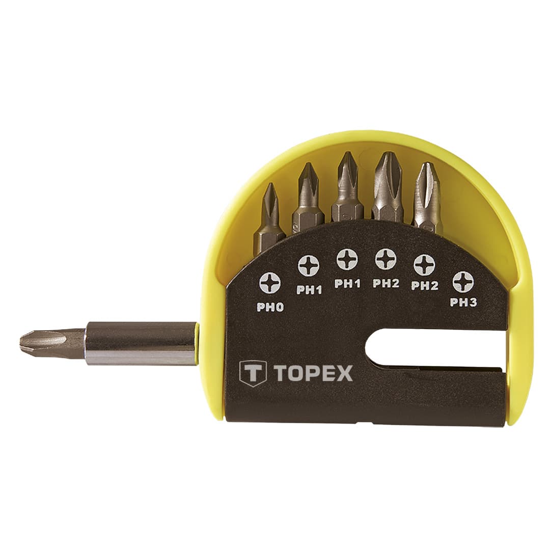 TOPEX set nastavkov + ročaj 1/4"
