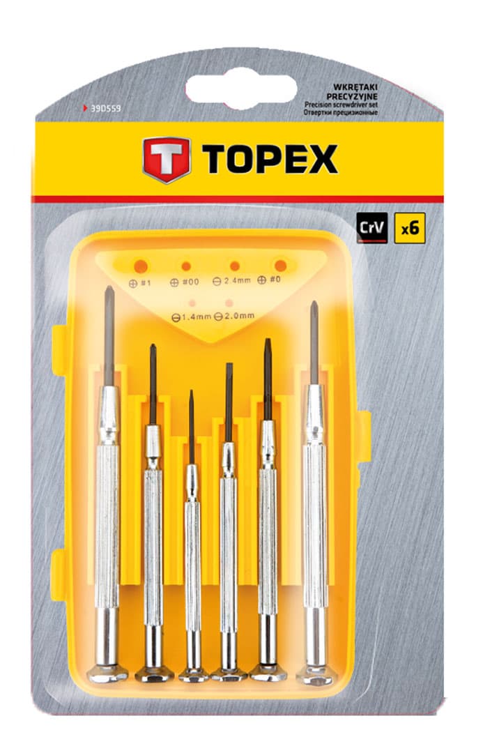 Natančni izvijači TOPEX, komplet 6 kos. 3