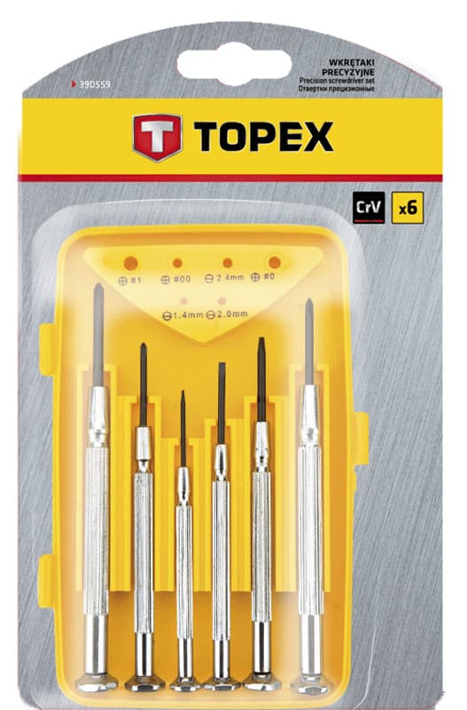 Natančni izvijači TOPEX, komplet 6 kos. 2