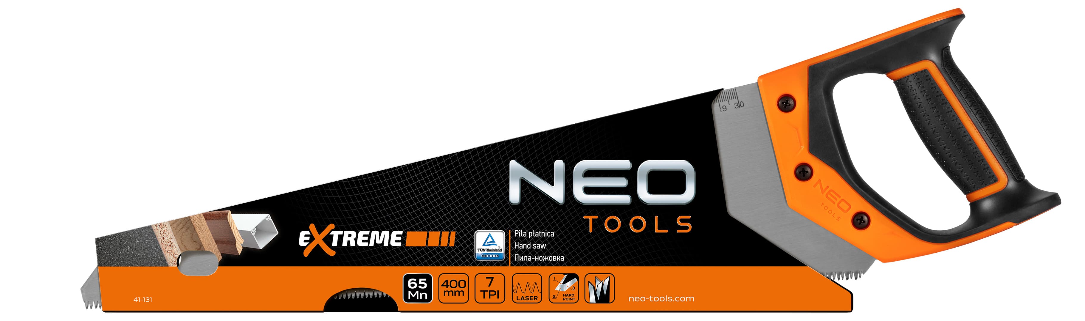 Listna žaga 400 mm, 7 TPI, NEO TOOLS 4