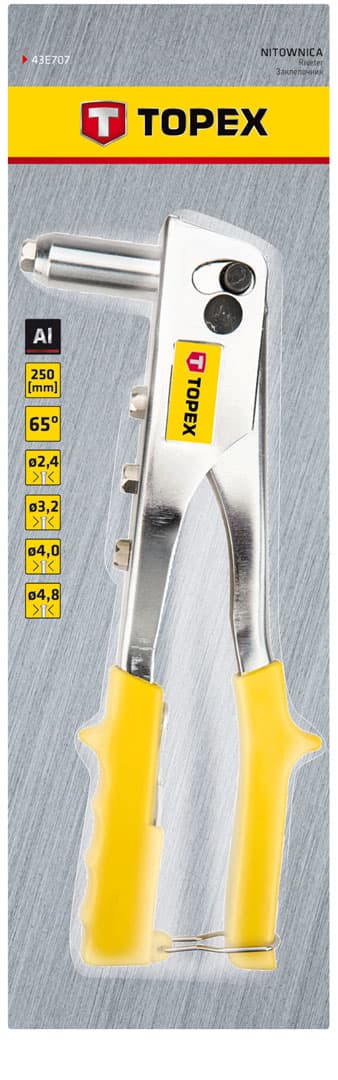 TOPEX Riveter za aluminijaste rive, 250 mm 3