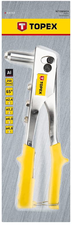 TOPEX Riveter za aluminijaste rive, 250 mm 2