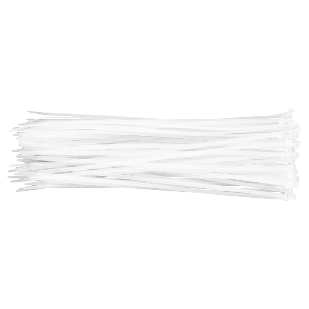 Kabelske vezice TOPEX 4.8 x 370 mm, 75 kos., bele