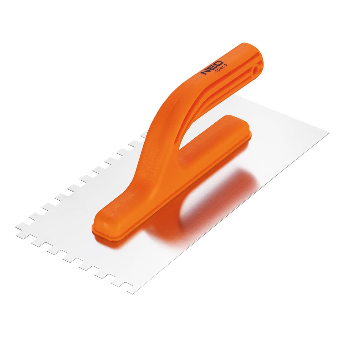 Gladilka NEO TOOLS z zobmi, 270 x 125 mm, zob 8x8x8 mm, plastični ročaj