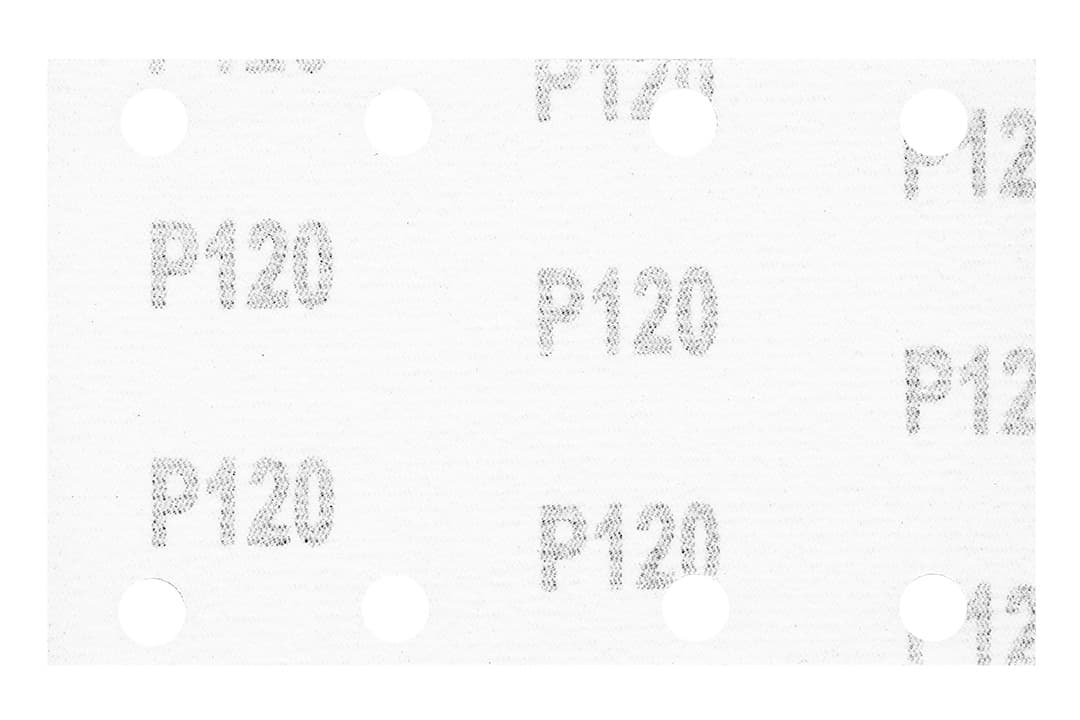 NEO TOOLS Brusni papir 130x80mm P120, 8 lukenj, 5 kosov 4