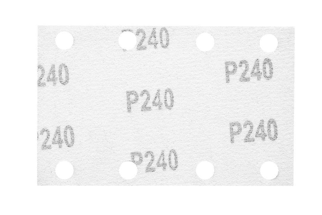 NEO TOOLS Brusni papir 130x80mm P240, 8 lukenj, 5 kosov 4