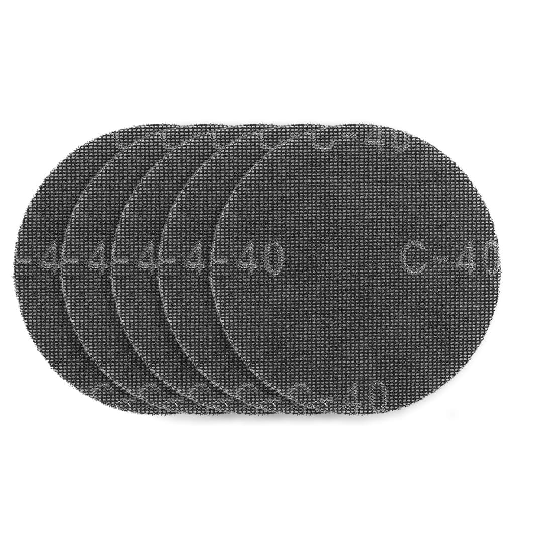 GRAPHITE brusna mrežica na ježka 180 mm, K40, 5 kosov
