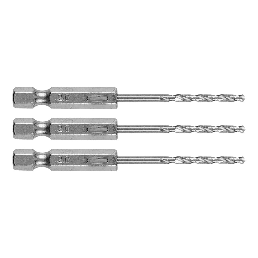 GRAPHITE sveder za kovino Hex, 2.0 mm, 3 kos.