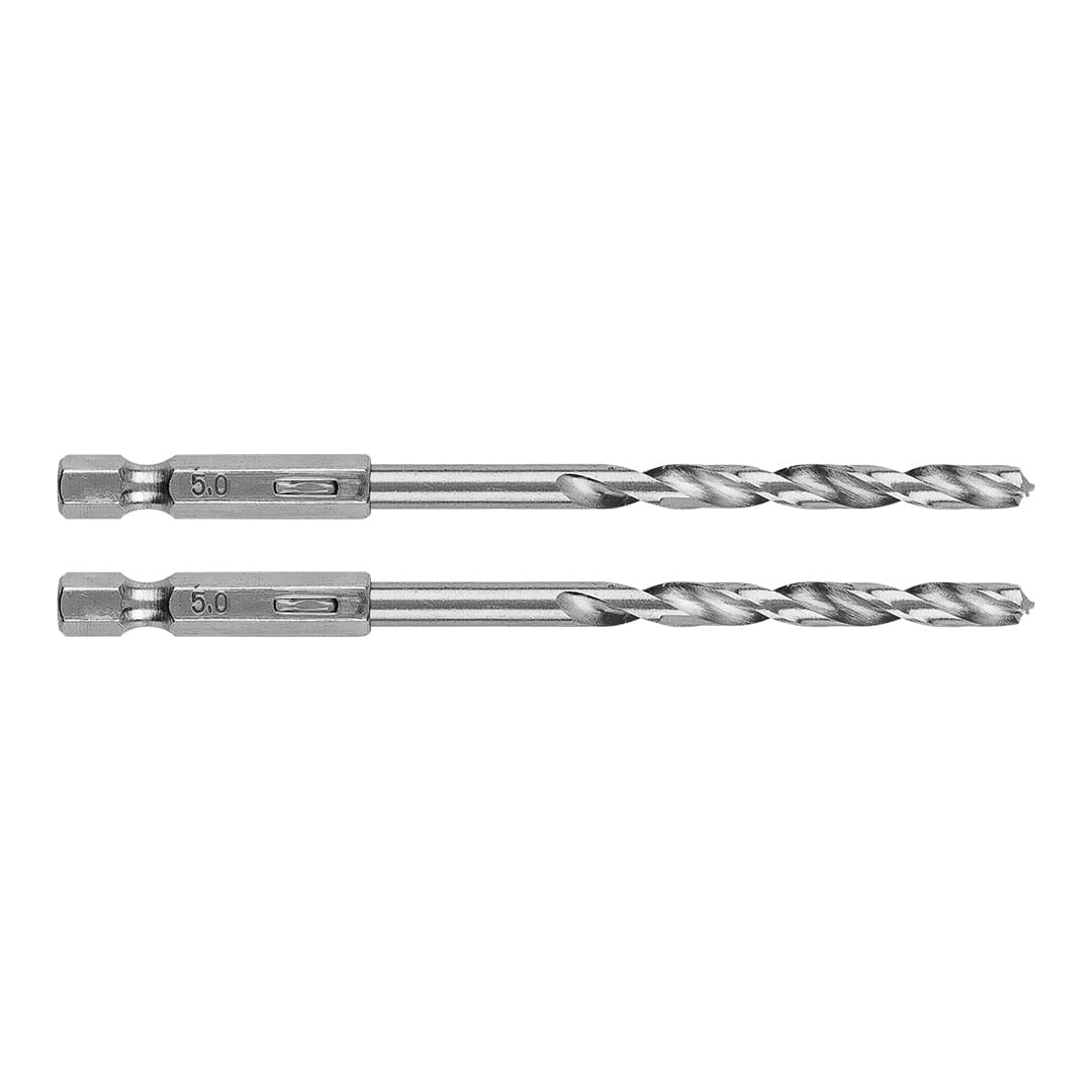 GRAPHITE sveder za kovino Hex, 5.0 mm, 2 kos.