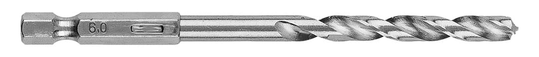 GRAPHITE sveder za kovino Hex, 6.0 mm, 2 kos. 3