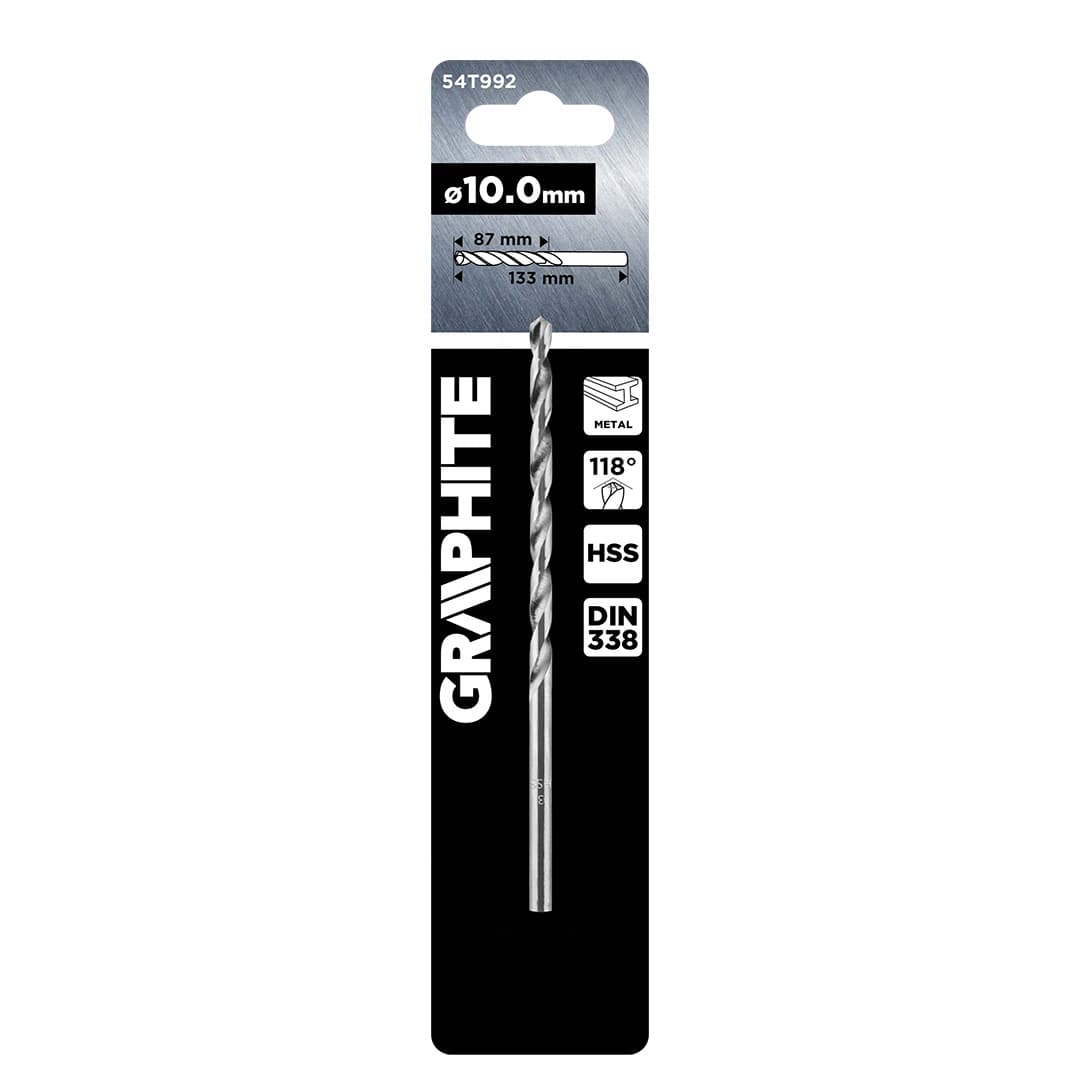 GRAPHITE sveder za kovino HSS, DIN 338, 10 mm 7