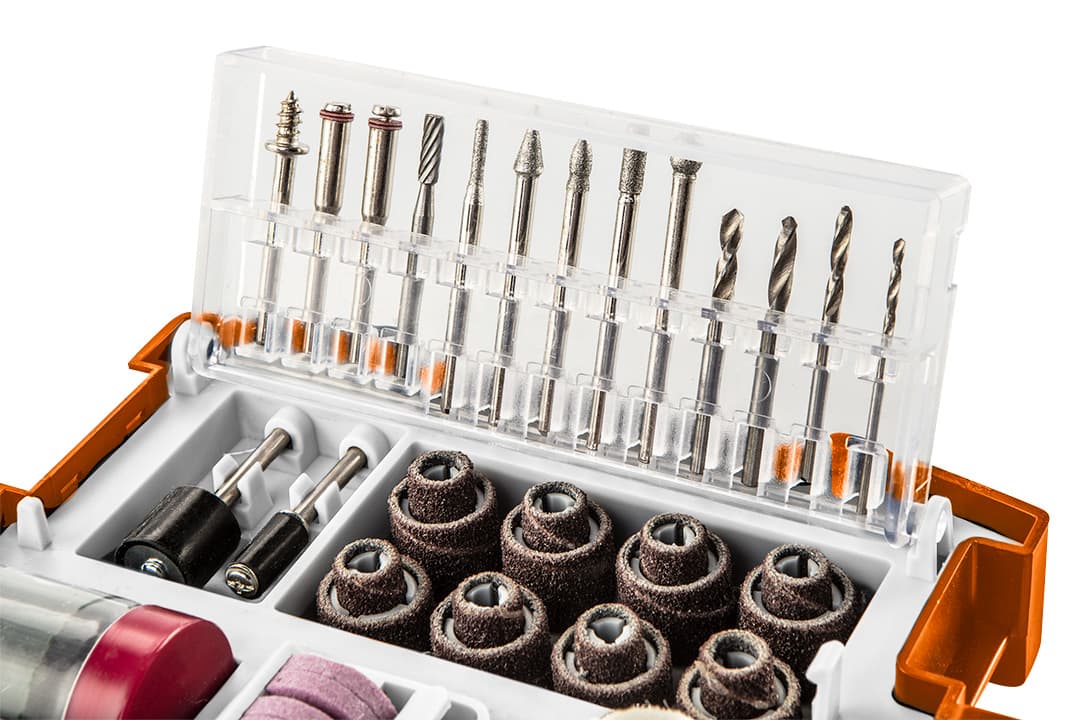 NEO TOOLS Pribor za minibrusilko, set 99 kosov 4