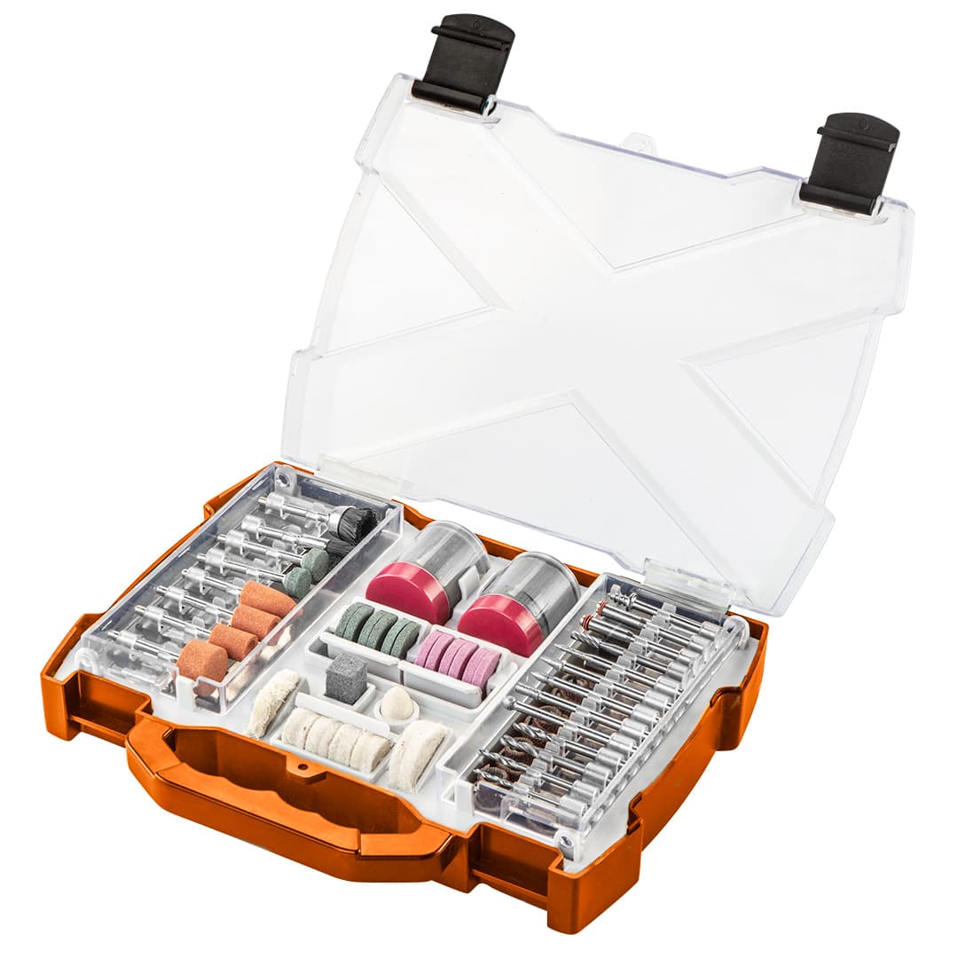 NEO TOOLS Pribor za minibrusilko, set 99 kosov