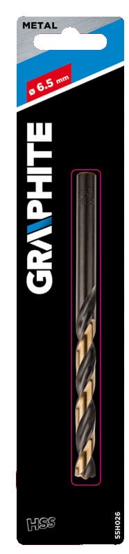 GRAPHITE Sveder za kovino HSS-CNC "Pro-Tec", 6.5 mm 2