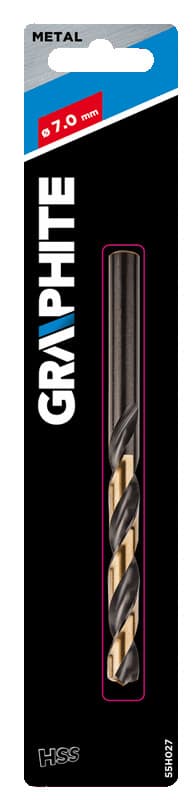 GRAPHITE Vrtalnik za kovino HSS-CNC "Pro-Tec", 124°, 7.0 mm 2