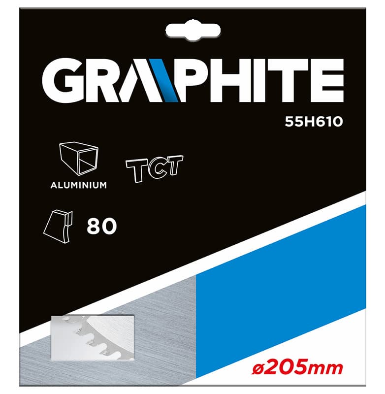GRAPHITE Krožna žaga list za aluminij, 210 x 30 mm, 100 zob 2