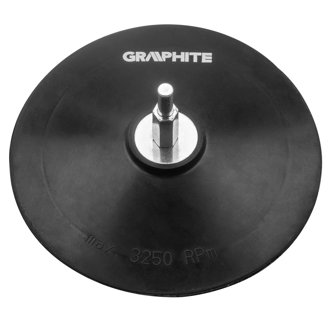 GRAPHITE Fleksibilna brusilna plošča z ježkom, 125 mm