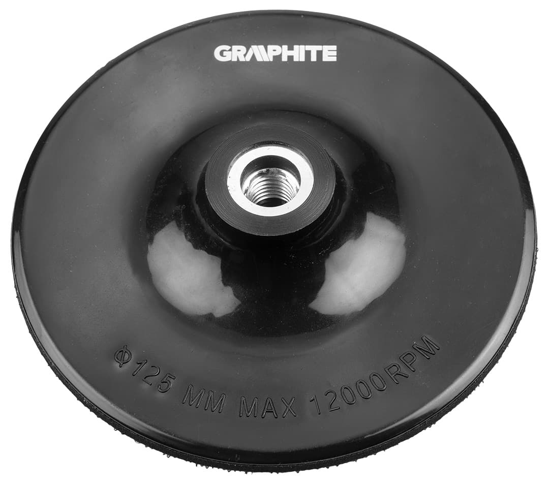 GRAPHITE Fleksibilna brusilna plošča z ježkom, 125 mm x M14 + trz. 2