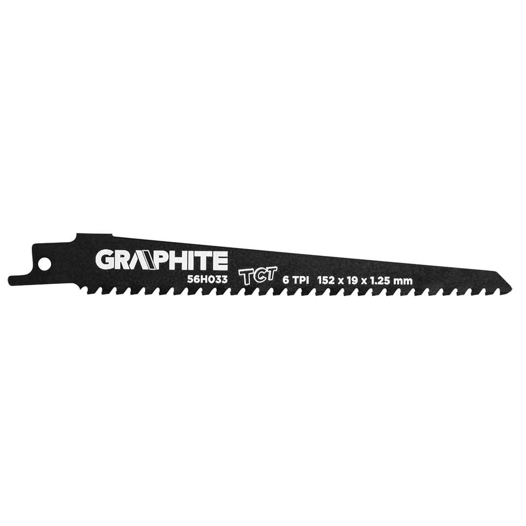 GRAPHITE Br in list za sabljasto žago, HM, 152 mm | Za beton in opeko