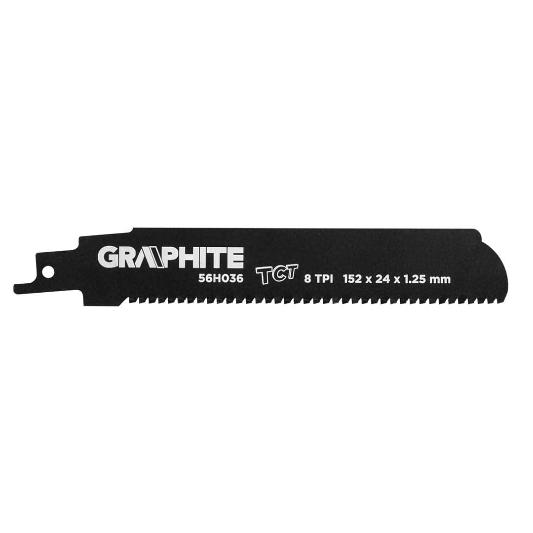 GRAPHITE Br in list za sabljasto žago, HM, 152 mm | Za kovino in beton