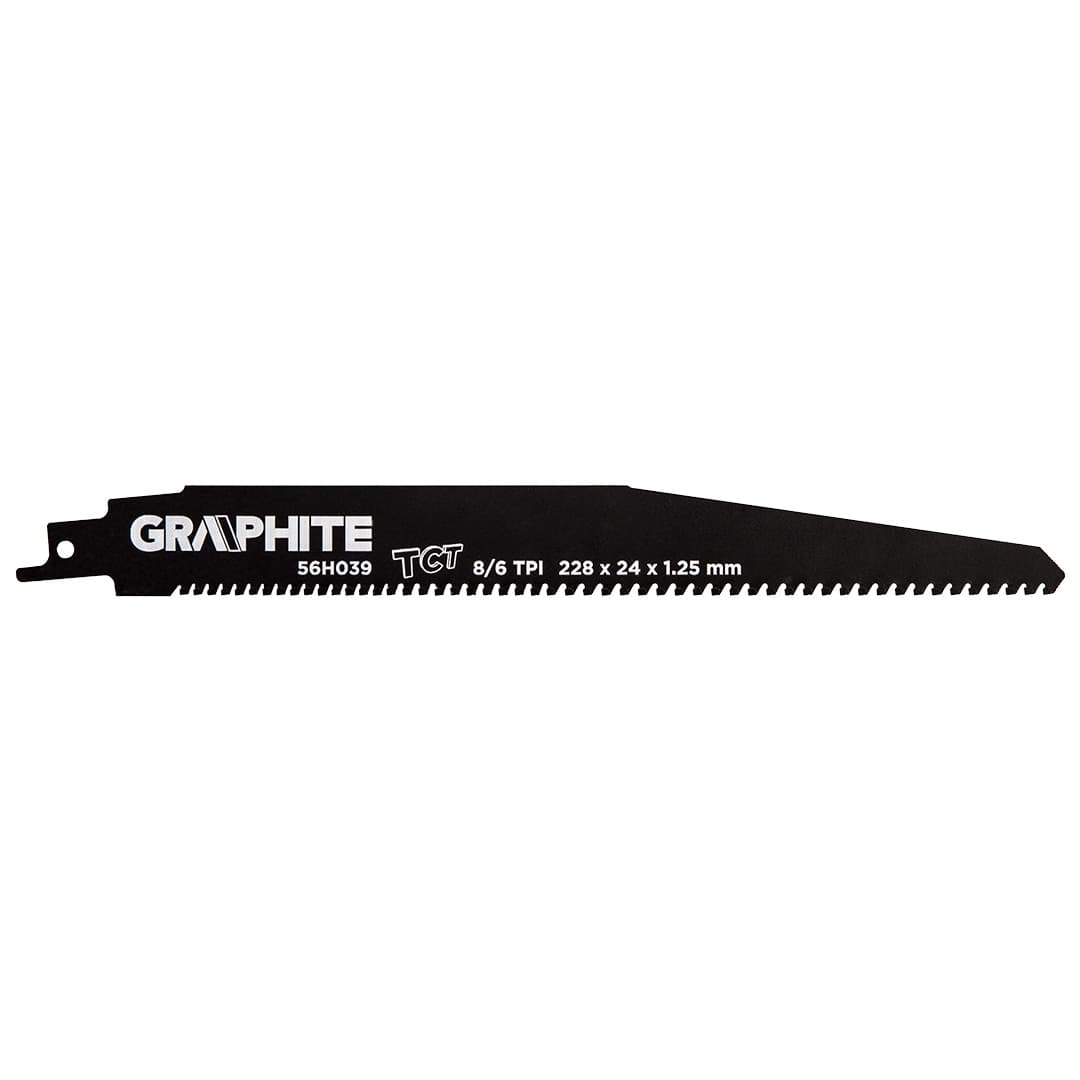 GRAPHITE Br in list za sabljasto žago, HM, 228 mm | Za les in kovino