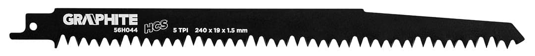 GRAPHITE List za sabljasto žago, HCS, 240 mm, 2 kosa 2