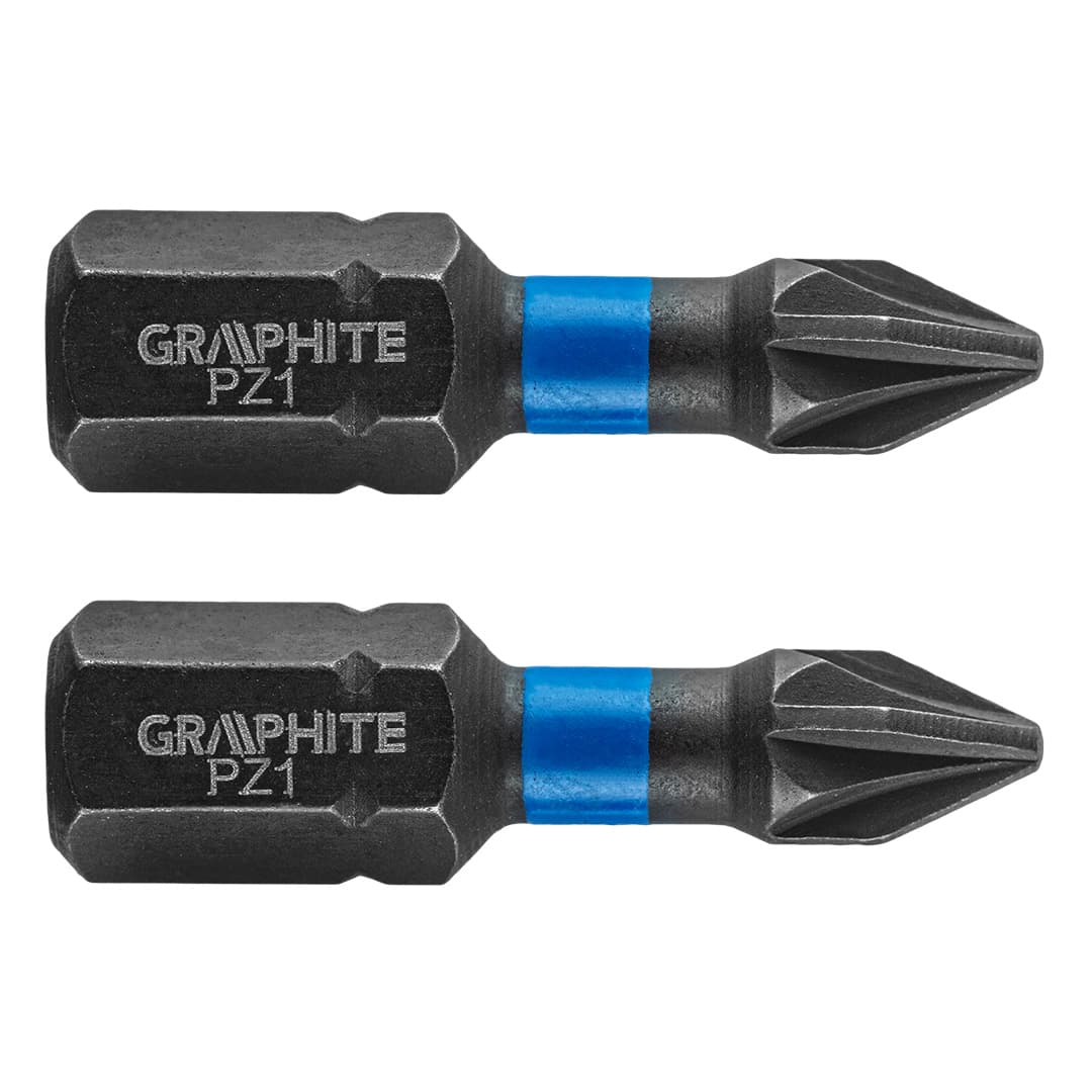GRAPHITE udarni bit PZ1 x 25 mm, 2 kom