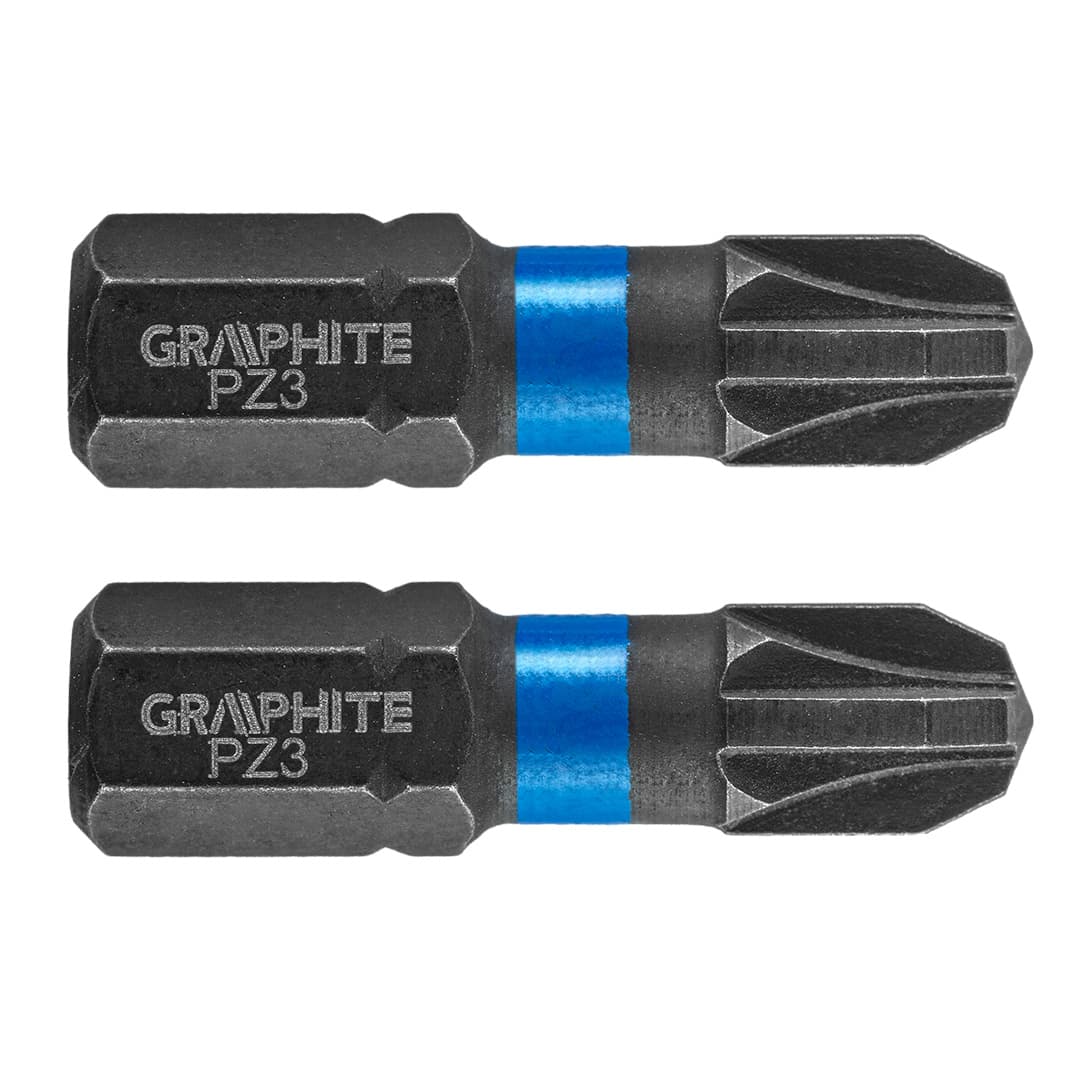 GRAPHITE udarni bit PZ3 x 25 mm, 2 kom