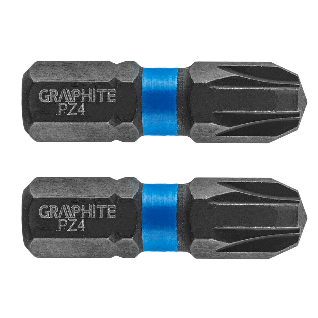 GRAPHITE udarni bit PZ4 x 25 mm, 2 kom
