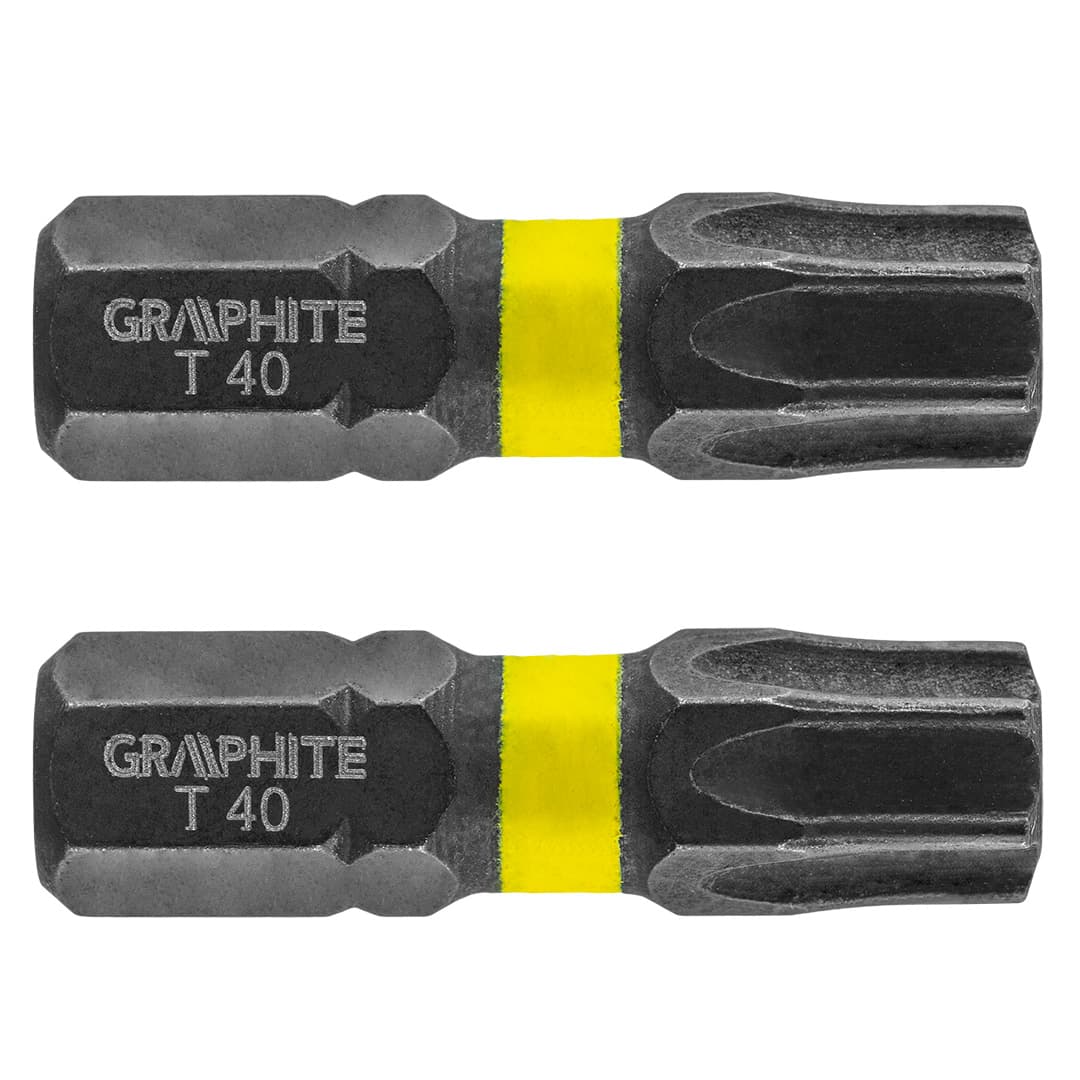 Udarni nastavki GRAPHITE TX40 x 25 mm, komplet 2 kosa