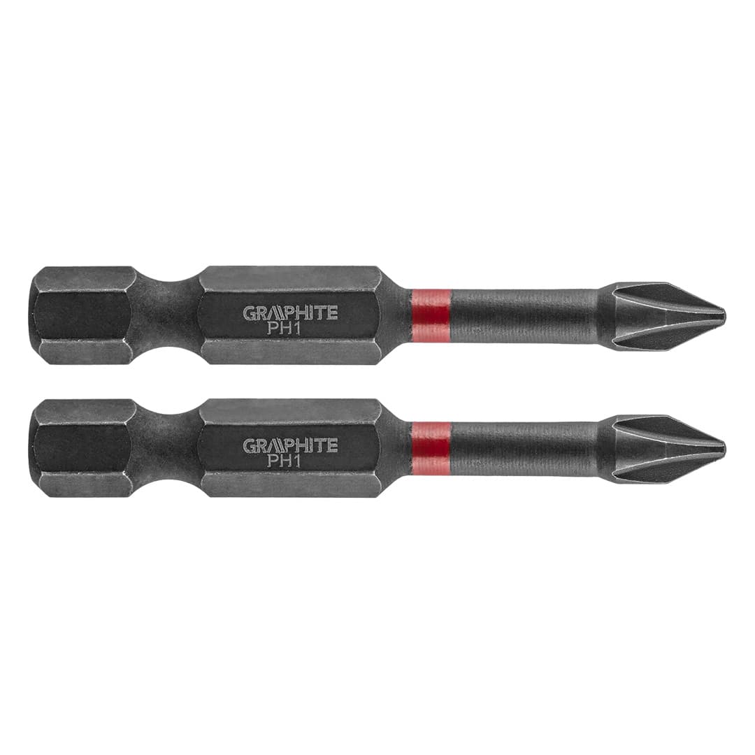 GRAPHITE Udarni bit PH1 x 50 mm, 2 kosa