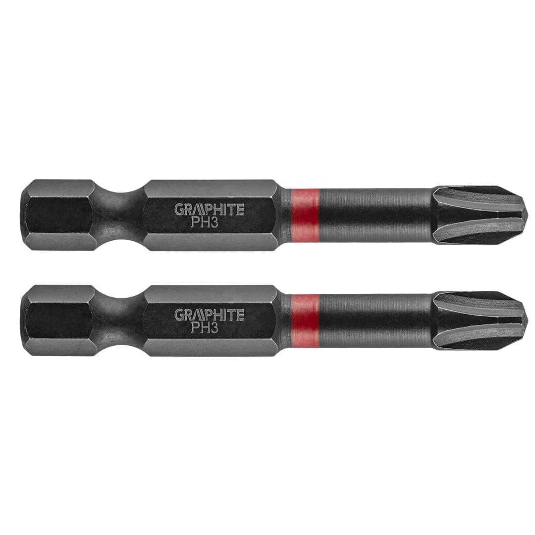 GRAPHITE Udarni bit PH3 x 50 mm, 2 kosa