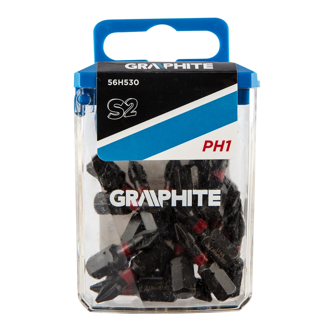 Graphite udarni bit PH1 x 25 mm, 20 kom.