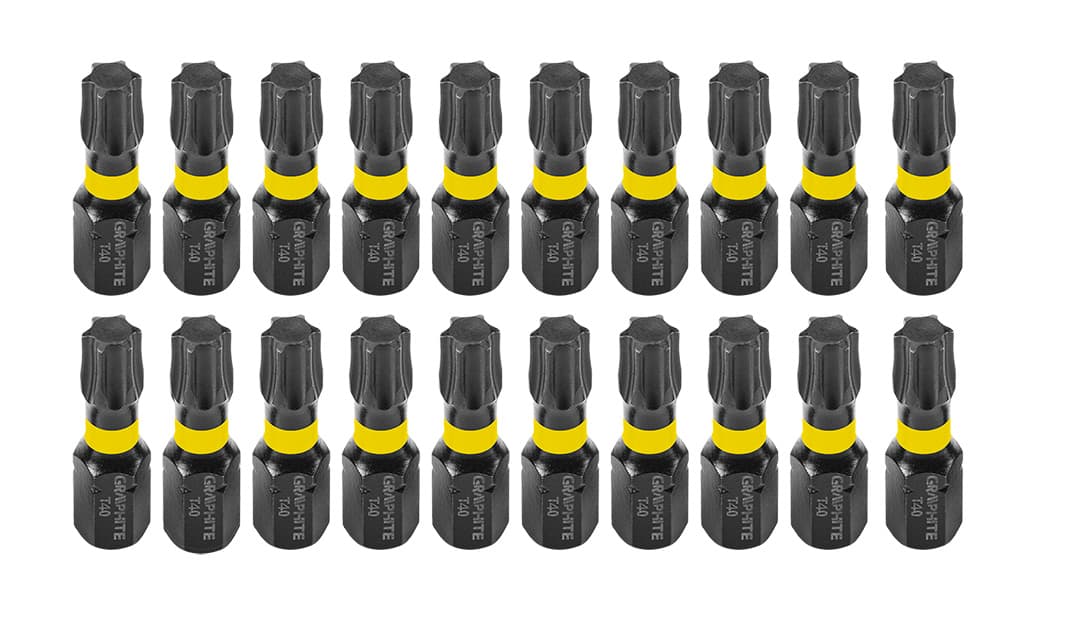 Udarni bit GRAPHITE TX40 x 25 mm (20 kos) iz jekla S2 3