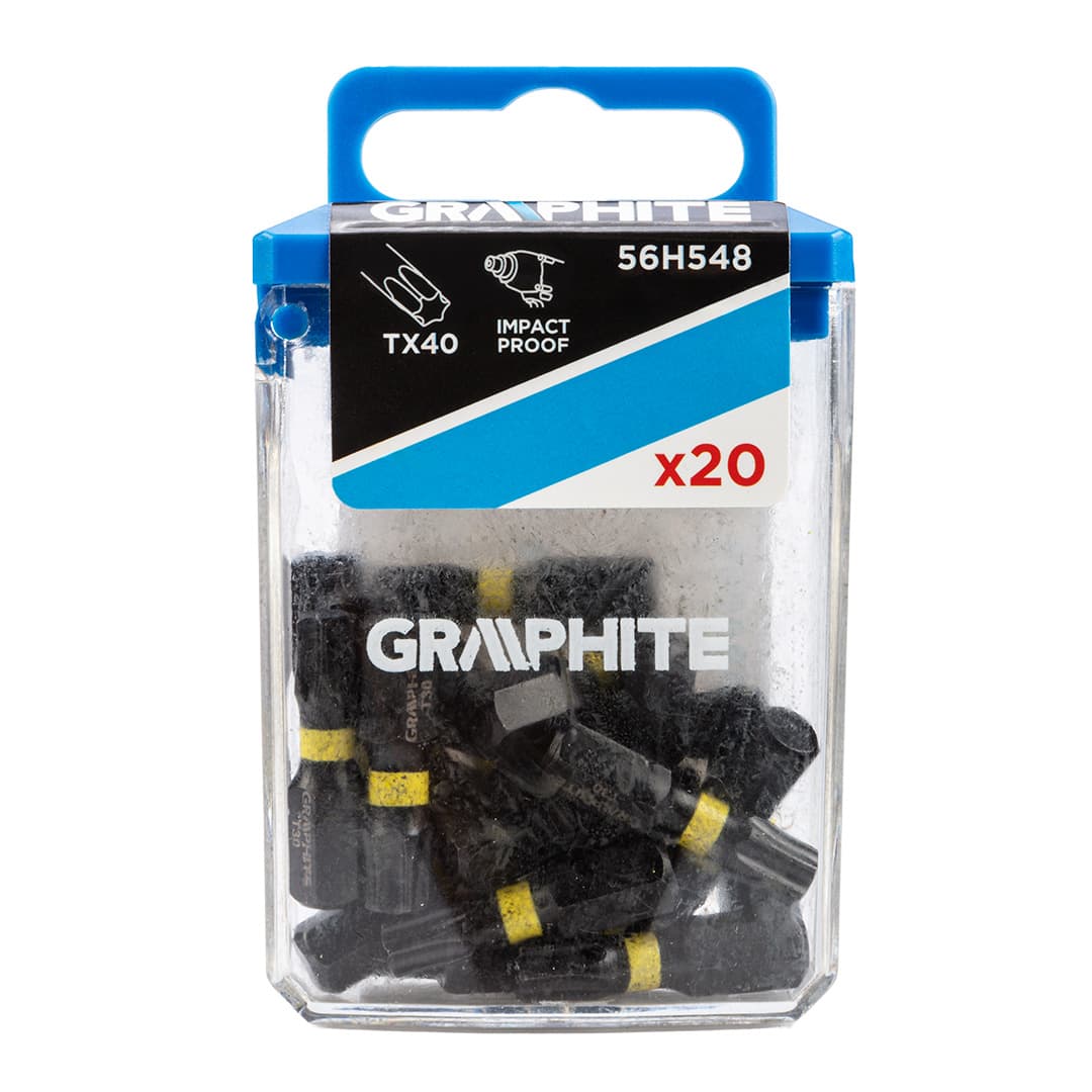 Udarni bit GRAPHITE TX40 x 25 mm (20 kos) iz jekla S2