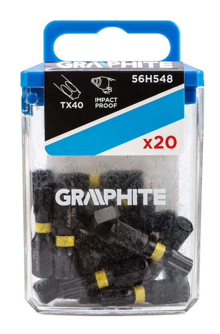 Udarni bit GRAPHITE TX40 x 25 mm (20 kos) iz jekla S2 6