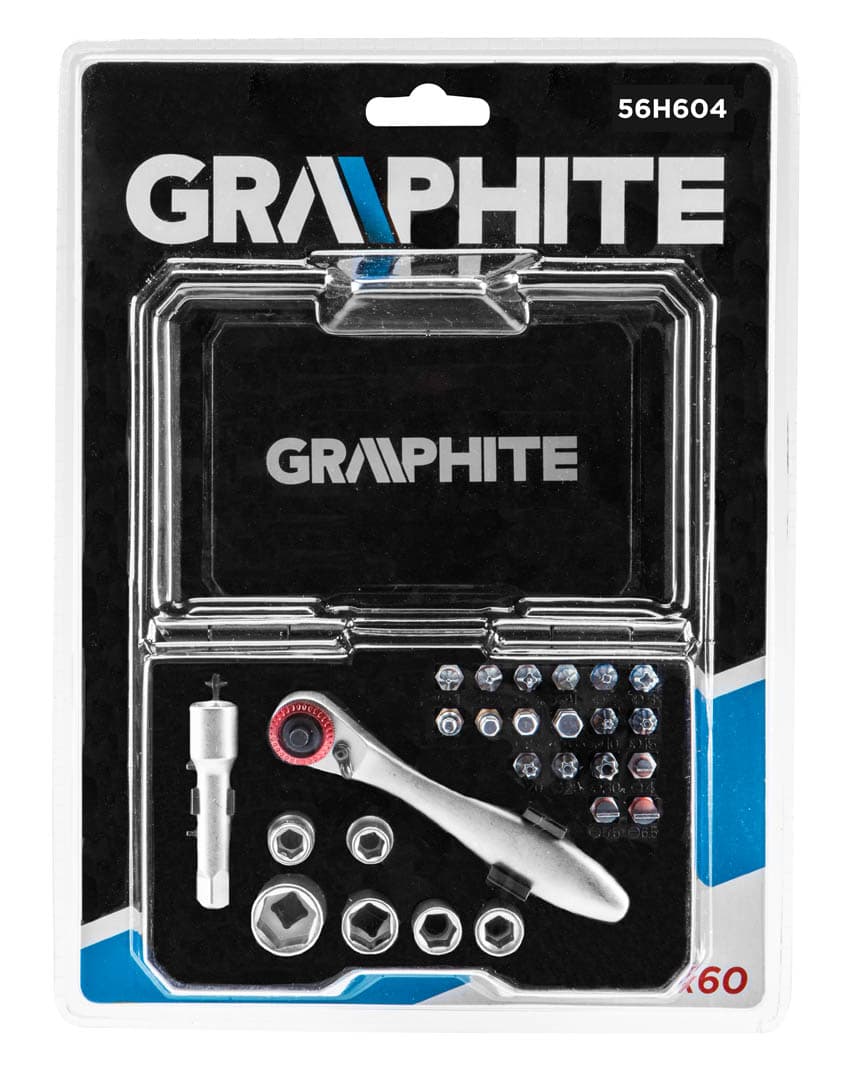 GRAPHITE Komplet vijačnih nastavkov in nasadk, 26 kosov 4