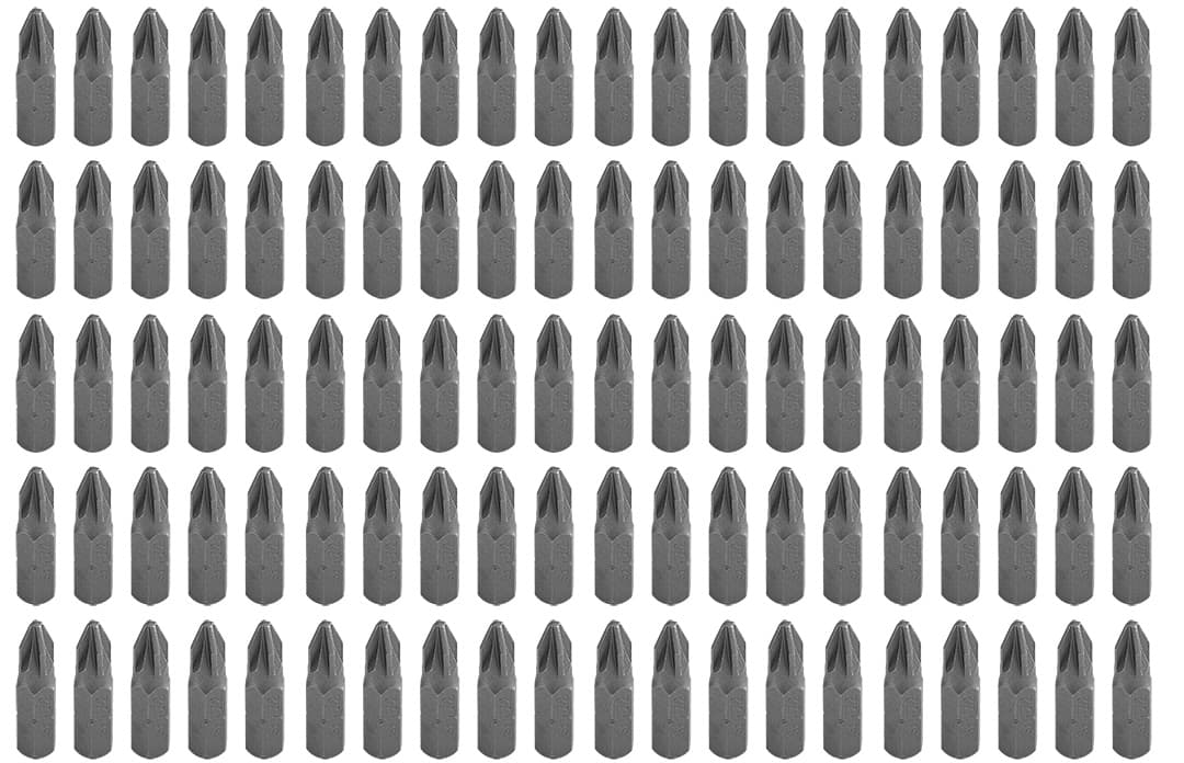 Vijačni nastavki GRAPHITE PZ2 x 25 mm, 100 kos 2