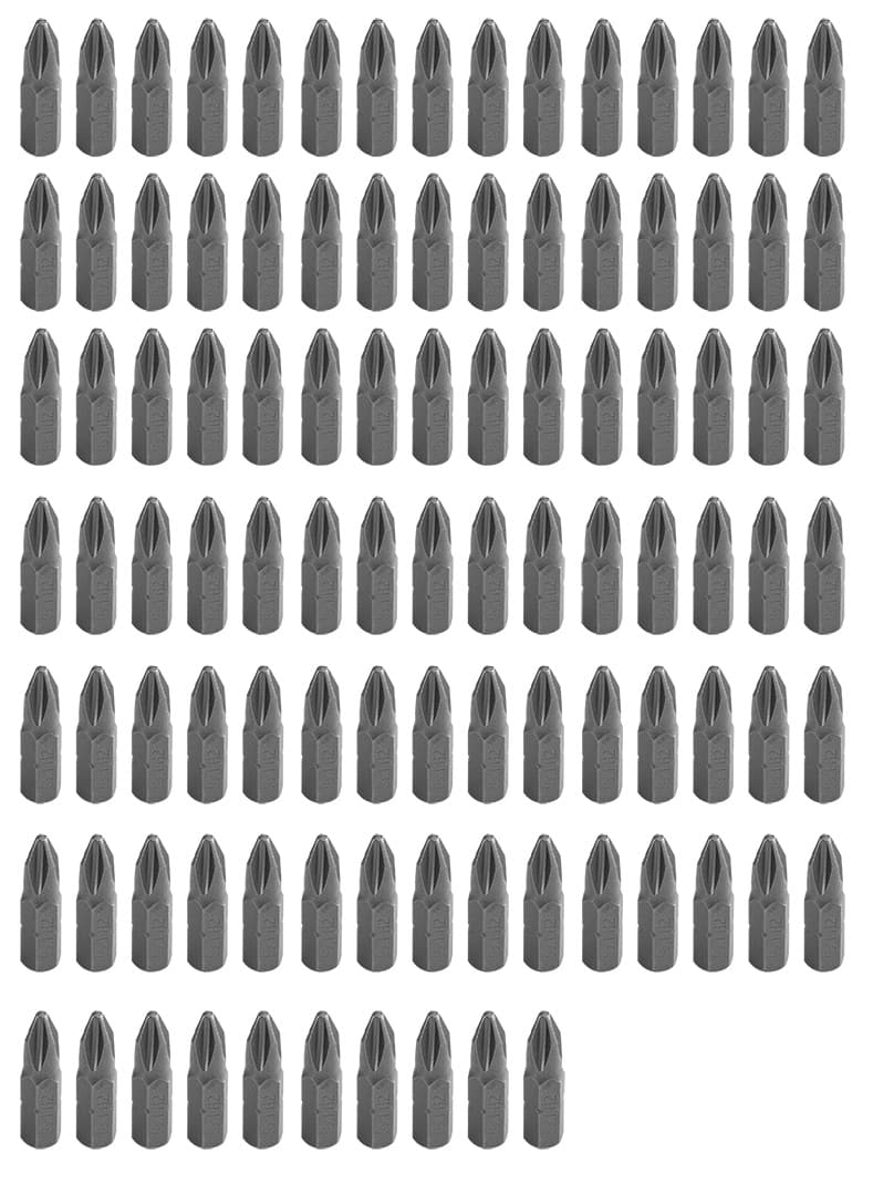 Vijačni nastavki GRAPHITE PH2 x 25 mm, 100 kos 2
