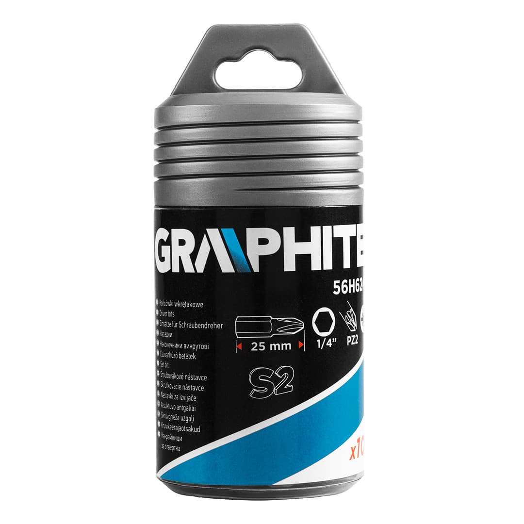 Vijačni nastavki GRAPHITE PH2 x 25 mm, 100 kos