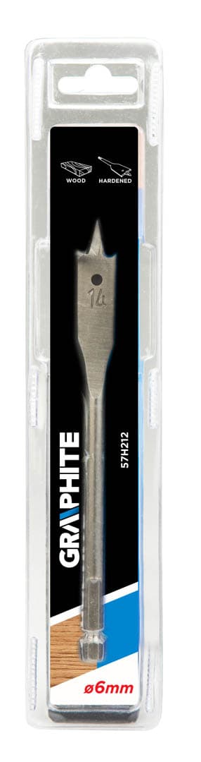 GRAPHITE lopatičasto svedro za les, 6 x 152 mm 3