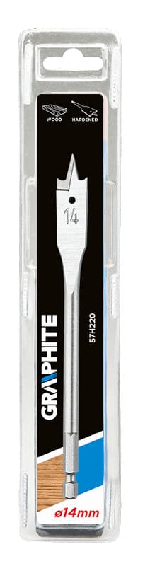 GRAPHITE lopatično svedro za les, 14 x 152 mm 2
