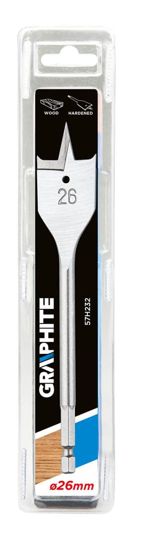 GRAPHITE lopatično svedro za les 26 x 152 mm 3