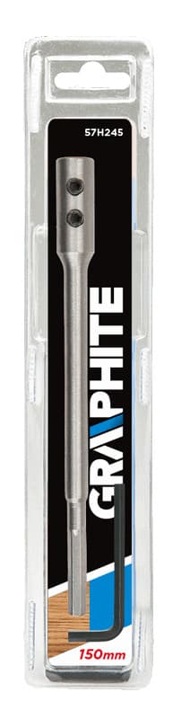 GRAPHITE podaljšek za lopatična svedra 150 mm 2