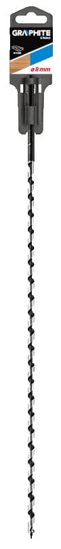 GRAPHITE Spiralno svedro za les 8 x 400 mm 2