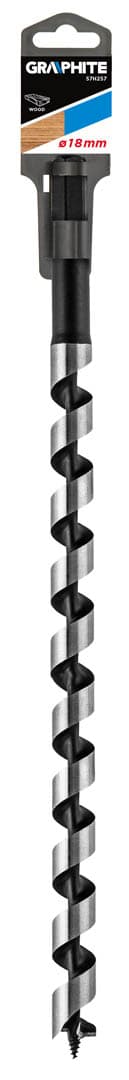 GRAPHITE Spiralno svedro za les 18 x 400 mm 3