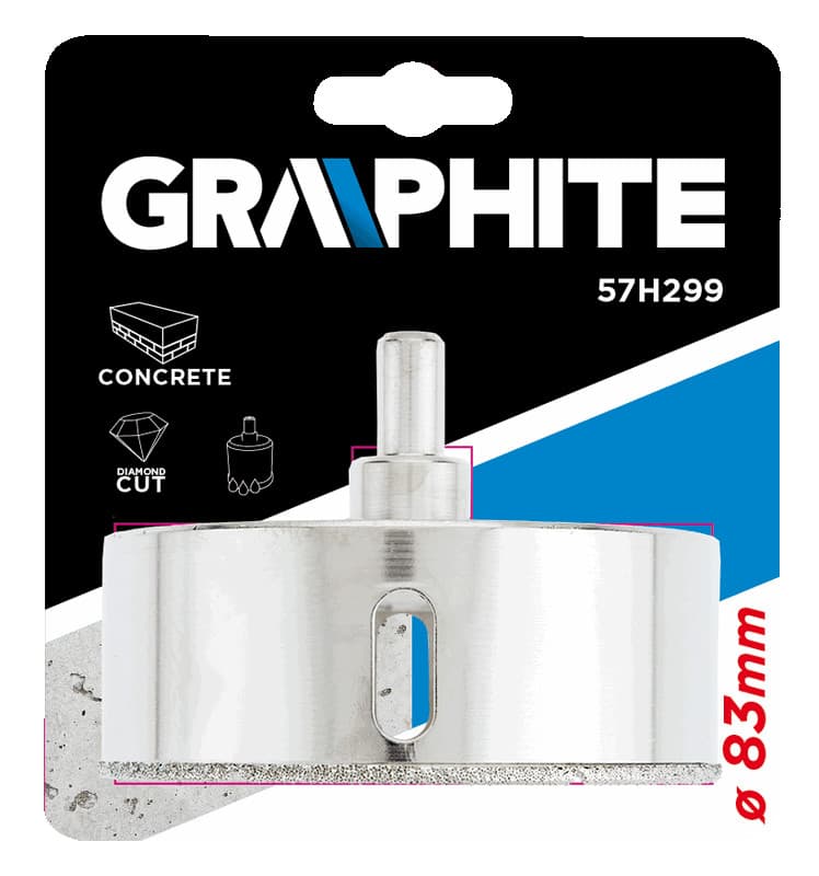 Diamantno svedro za gres 83 mm GRAPHITE 2