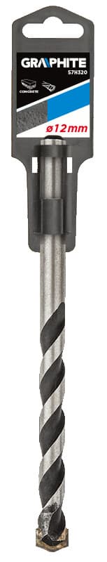 GRAPHITE sveder za beton 12 x 150 mm, metuljasta konica 2
