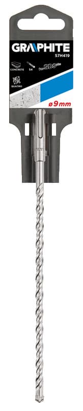 GRAPHITE Sveder za beton SDS Plus 9 x 260 mm, Quatro 2